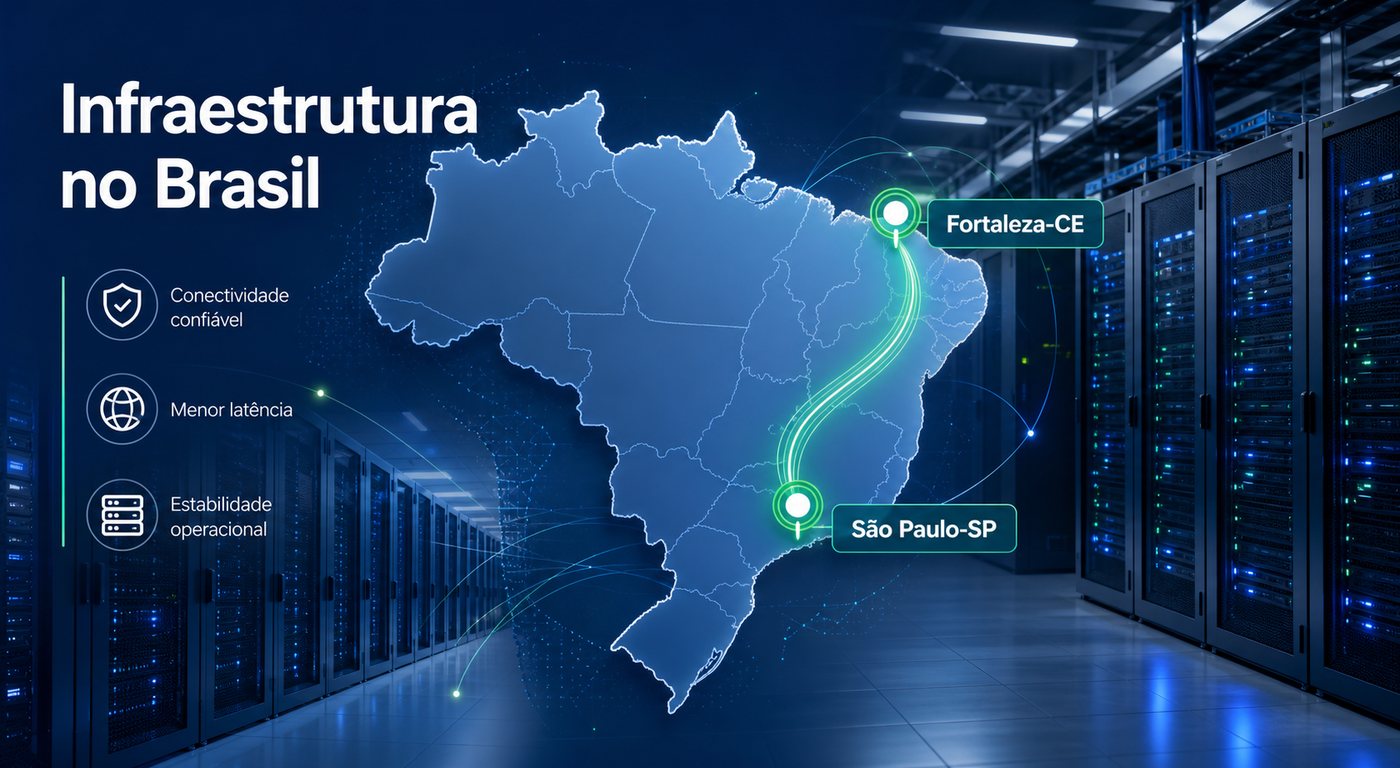 Conheça a infraestrutura da FortalHost no Brasil